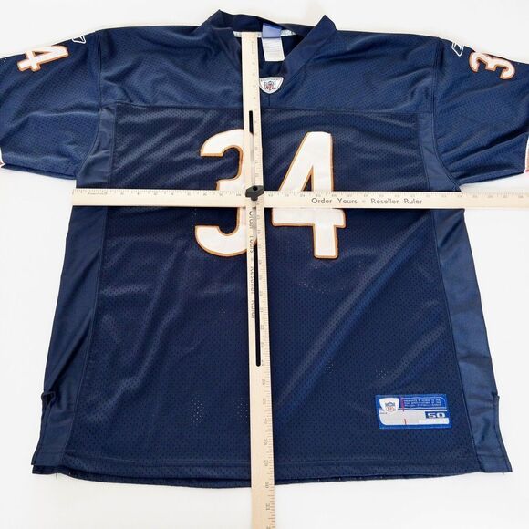 Reebok Authentic Stitched Walter Payton Chicago Bears Jersey Mens Size 50 - Picture 4 of 9